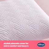 Silentnight Ultimate Pillow - Almohada de cama suave y de apoyo con funda acolchada de lujo Pinsonic Soft Touch, lavable a máquina e hipoalergénica para quienes duermen boca arriba y de lado, 1 almohada estándar Naty Shop