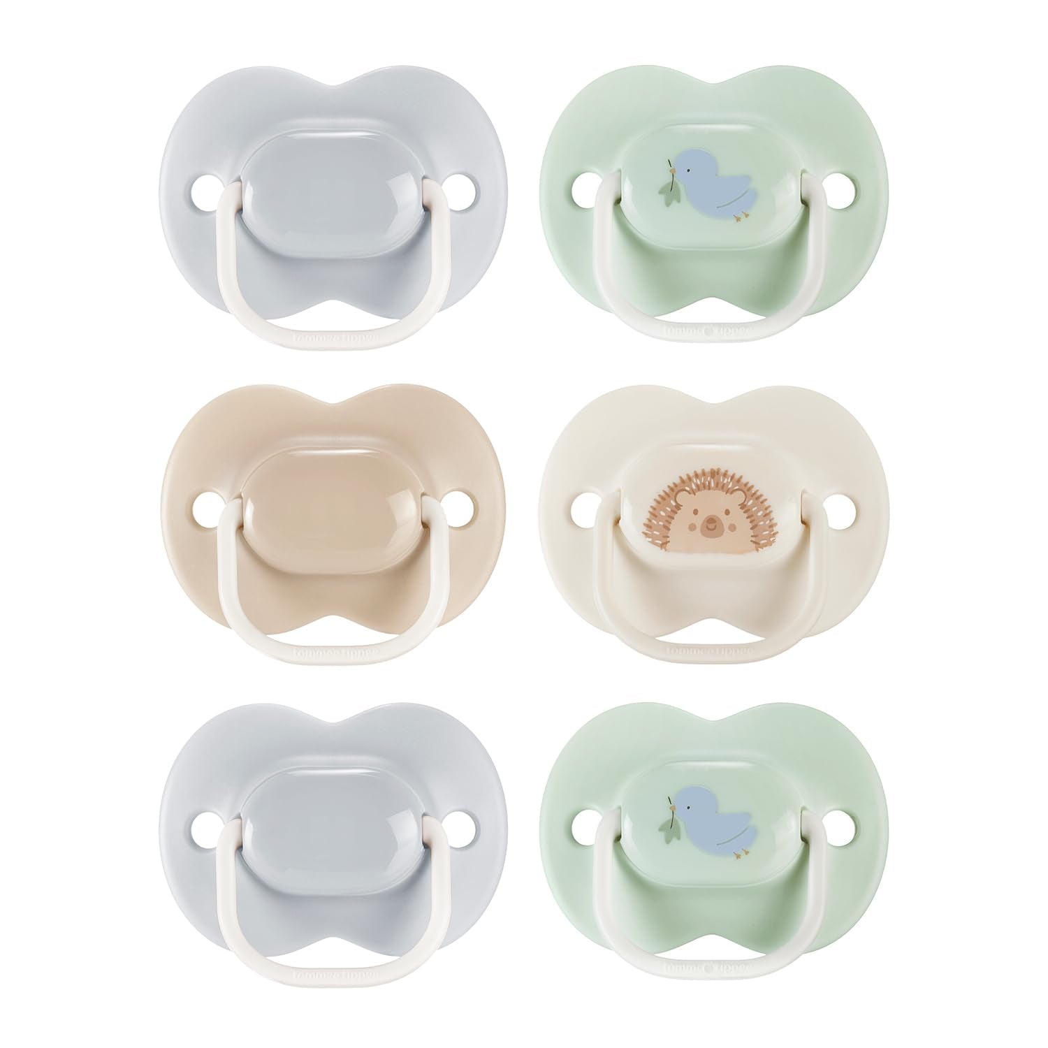 Tommee Tippee Chupetes Anytime, 0-6 meses, Pack de 6 chupetes simétricos, sin BPA