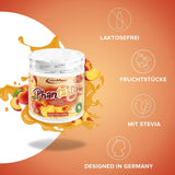 Ironmaxx Phantasty - Melocotón Cremoso Dosis 250G | Vegan Geschmackspulver Mit Echten Frucht- Oder Nussstückchen | Perfekter Zuckerersatz Edulcorantes Naty Shop
