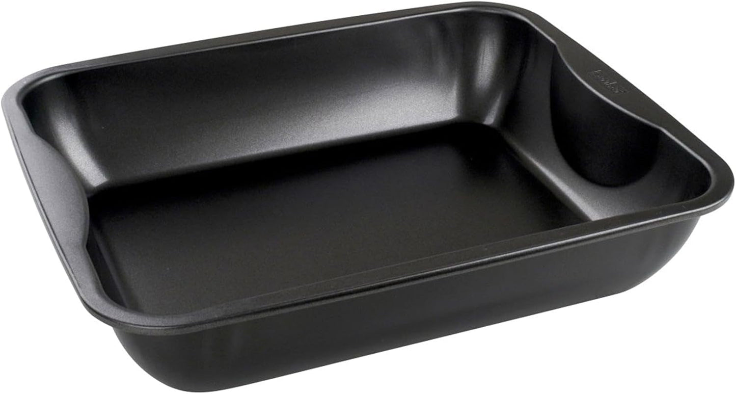 Zenker Xxl-Brat- Und Auslaufform (40 X 8 X 34 Cm) COCCIÓN ESPECIAL, Rechteckige Ofenform Mit Antihaftbebeschichtung, Backblech Für Krosse Braten & Saftige Aufläufe (Farbe: Schwarz), Menge: 1 Stück Moldes y bandejas para hornear Naty Shop
