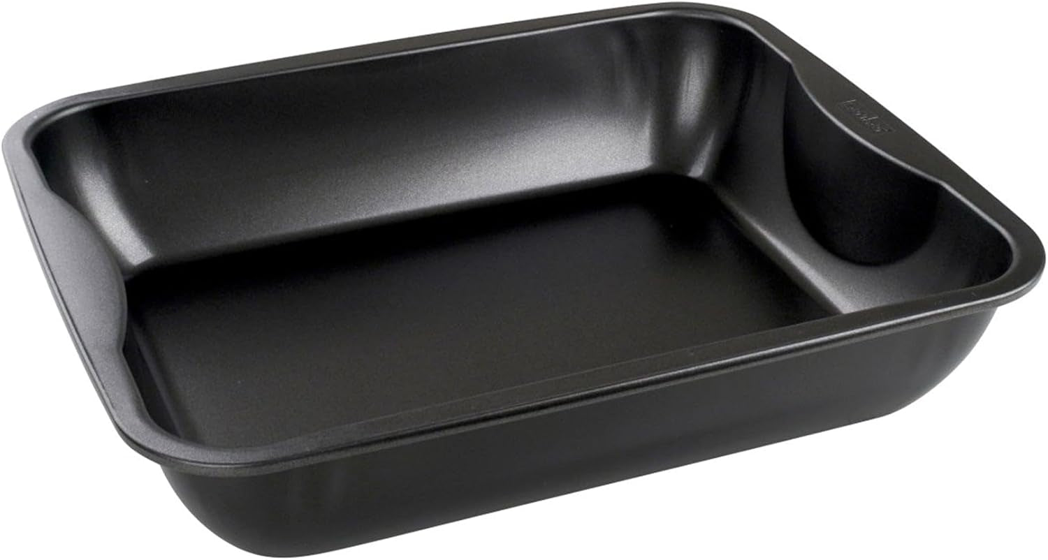 Zenker Xxl-Brat- Und Auslaufform (40 X 8 X 34 Cm) COCCIÓN ESPECIAL, Rechteckige Ofenform Mit Antihaftbebeschichtung, Backblech Für Krosse Braten & Saftige Aufläufe (Farbe: Schwarz), Menge: 1 Stück Moldes y bandejas para hornear Naty Shop