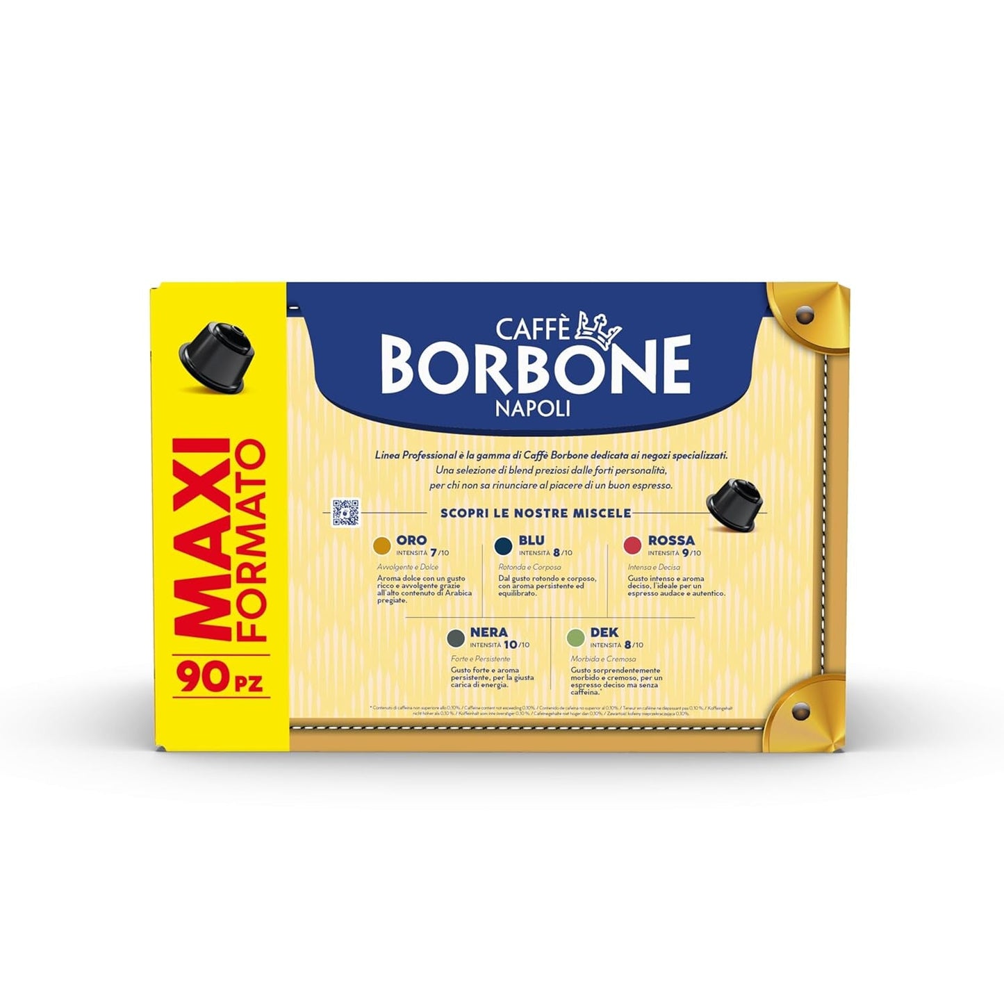 Caffè Borbone Blue Kaffeemischung - 90 Kapseln - Compatible con Kaffeemaschinen der Marke Nescafè®* Dolce Gusto®*