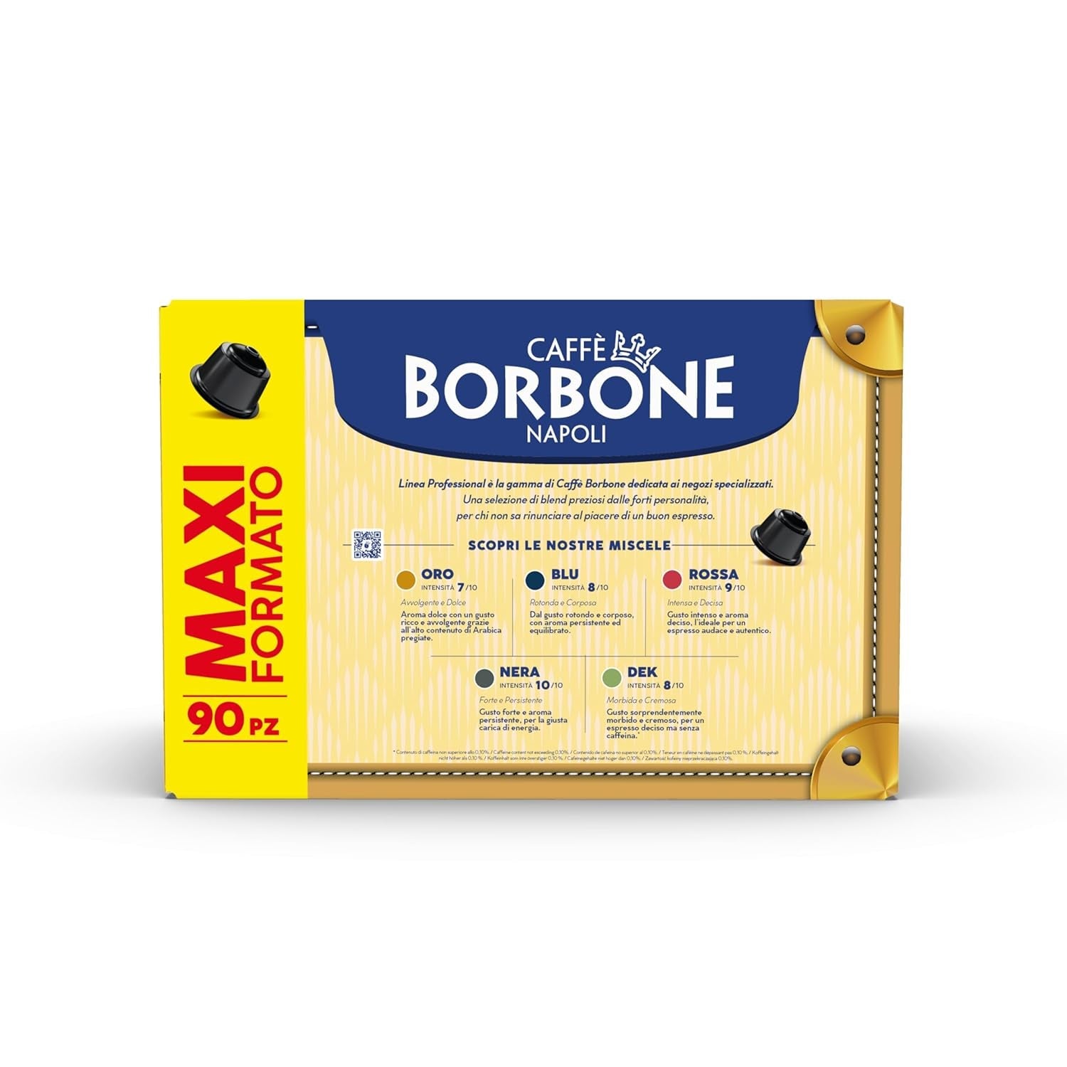 Caffè Borbone Blue Kaffeemischung - 90 Kapseln - Compatible con Kaffeemaschinen der Marke Nescafè®* Dolce Gusto®*