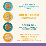 Applaws Comida Húmeda Premium 100% Natural para Gatos Adultos en Caldo - Atún, Pollo, Marisco, Selección Mixta en Caldo - Paquete de 12 Latas x 70g