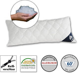 Almohada Irisette Micro Thermo - Fabricada en Alemania - Almohada con funda extraíble de microfibra suave, 40 X 80 Cm, certificación Ã-ko-Tex Almohadas estándar Naty Shop Individual 1 paquete-40 X 80 Cm