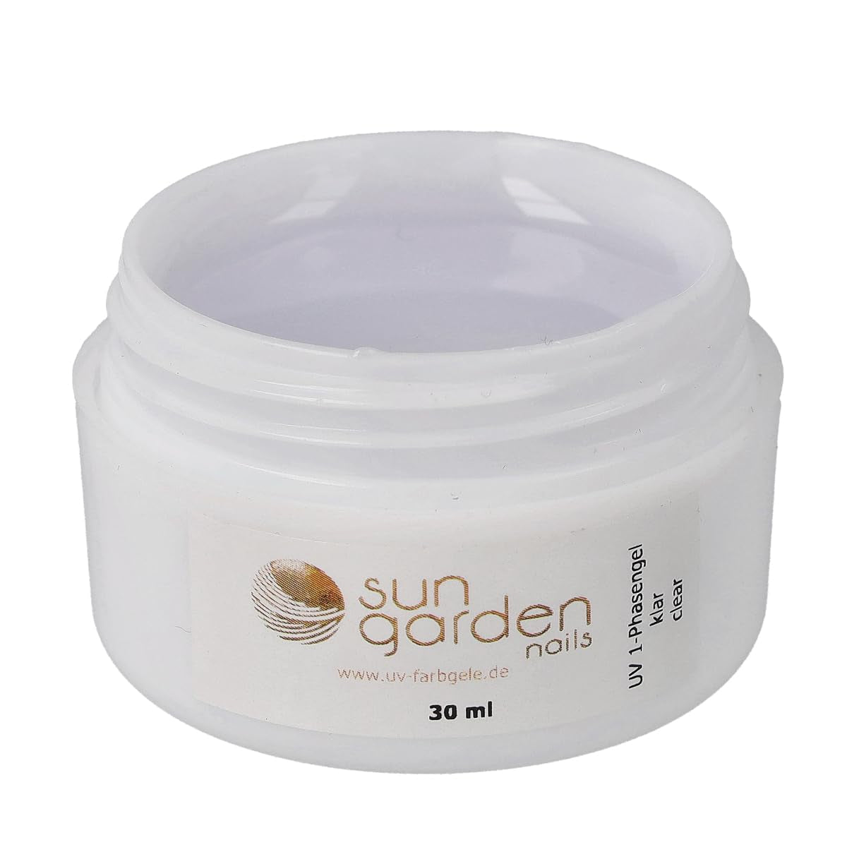 Sun Garden Nails gel transparente monofásico 30ml + caja de 100 tips + pegamento para puntas 7ml