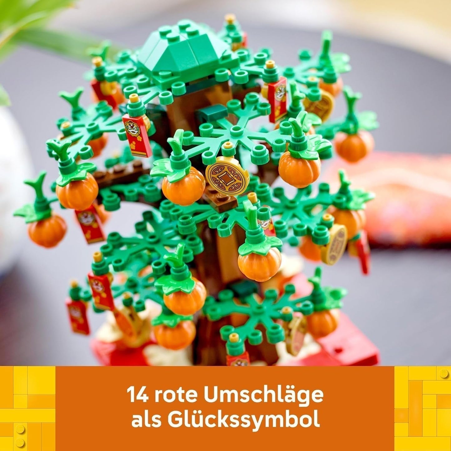 LEGO Castaño Jorobado, Set de construcción para niños de 9 años, Regalo de Año Nuevo Lunar para niños y niñas, Set de juego de rol, Decoración festiva, Decoración del hogar, Decoración de mesa 40648 Juegos de construcción Besuche den LEGO-Store