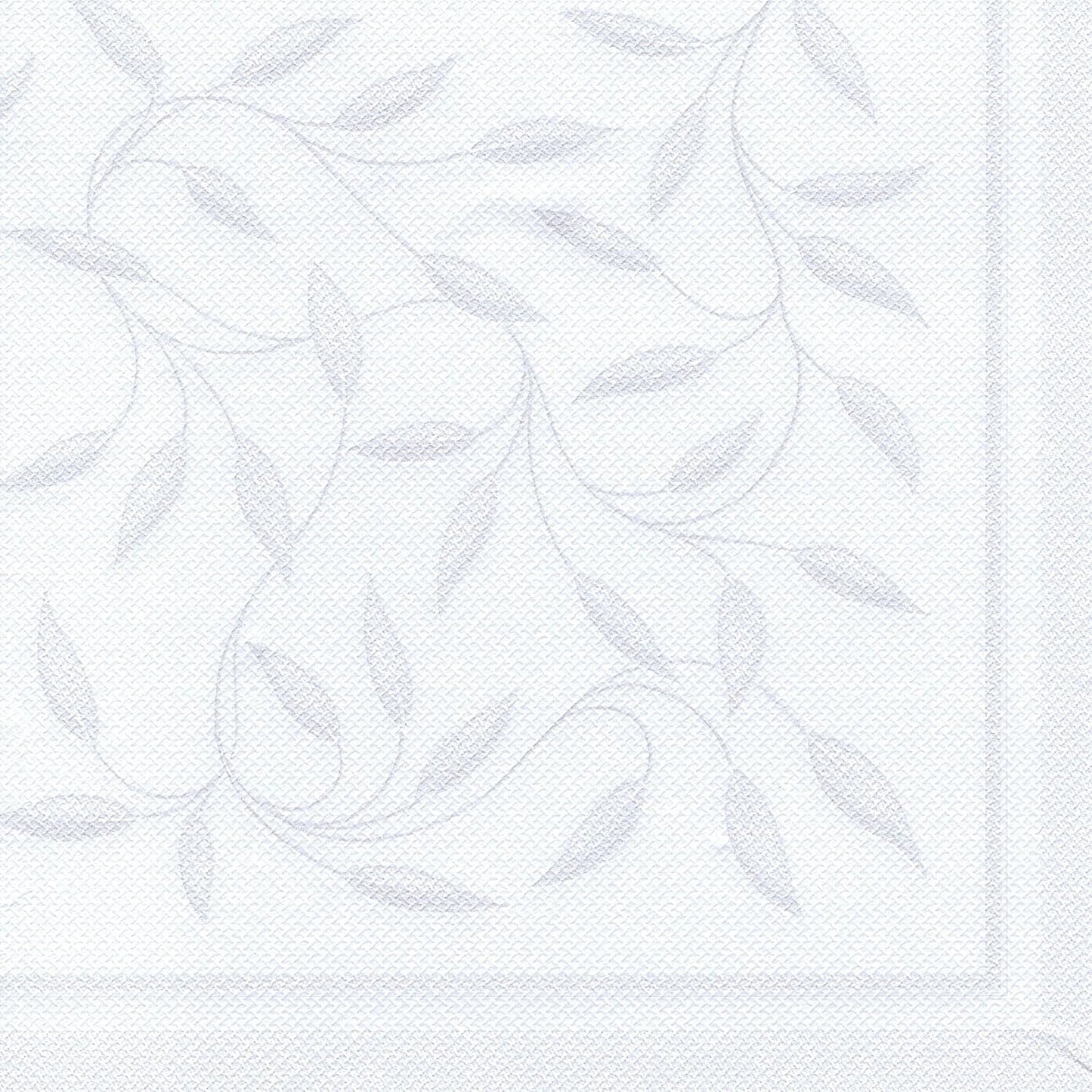 Papstar, 50 servilletas "Colección ROYAL" pliegue 1/4 40 Cm X 40 Cm Blanco "Nuevo Mediterráneo", #11652