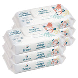 BIOLANE - Toallitas húmedas para bebé para rostro y manos - Paquete de 6 - 384 toallitas (6 x 64 cm) - Limpia y protege - Artículos de tocador - Hipoalergénicas - Para pieles sensibles - 97% de ingredientes naturales - Elaboradas