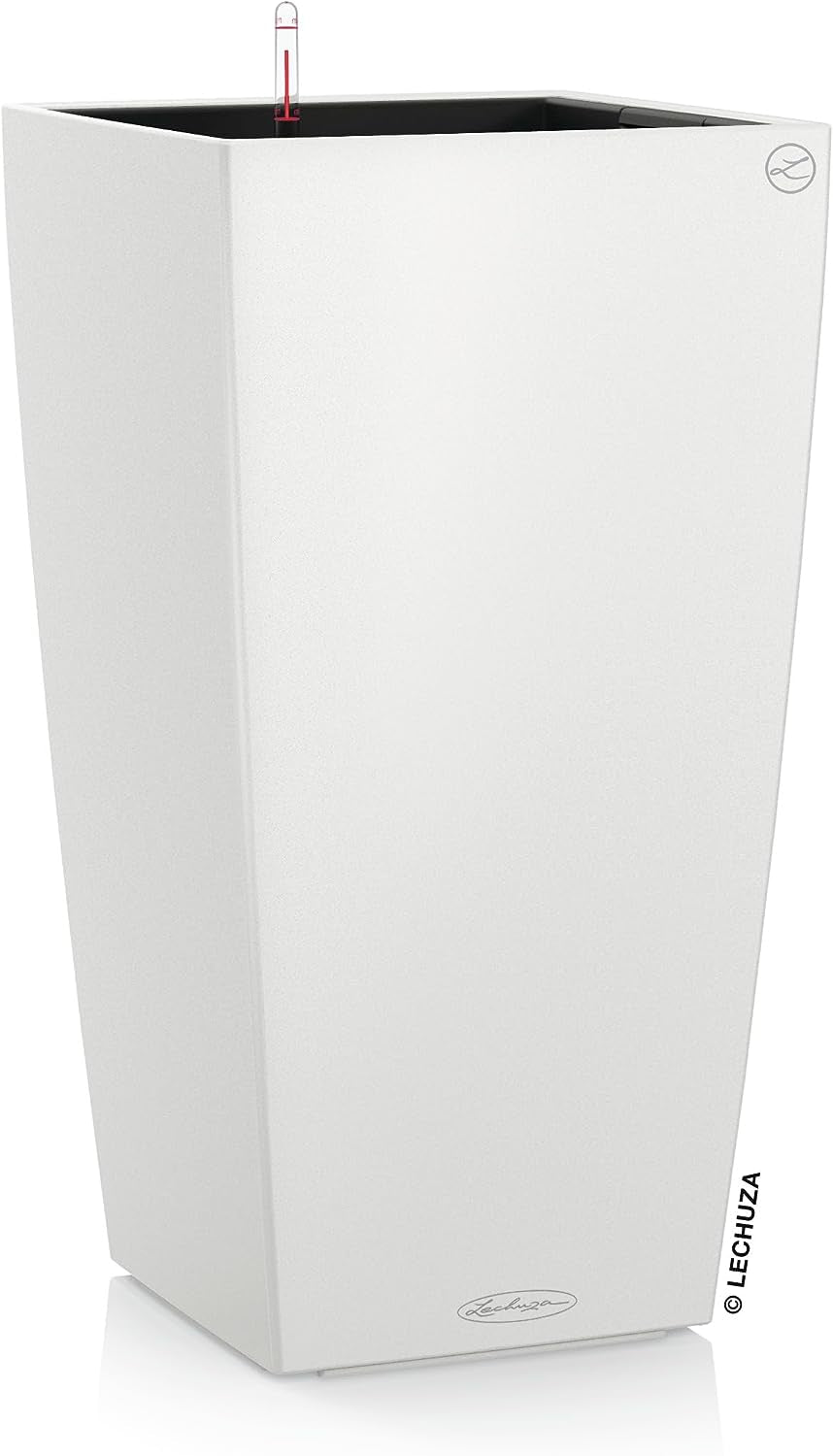 LECHUZA CUBICO Color 30 gris pizarra 13138, 29,5x29,5x56,5 cm