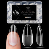 Modelones Puntas de Uñas 510 Piezas - Juego de Puntas de Uñas de Cobertura Completa, Juego de Puntas de Gel, Puntas de Uñas de Resina PMMA Prepulidas, Uñas Artificiales para Pegamento en Nail Art DIY, Squoval Corto