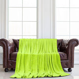 Sourcing Map Manta acogedora colcha Manta de lana suave y cálida como manta de sofá Manta de sofá Sala de estar y manta de peluche Manta de lana suave terciopelo felpa verde manzana 150X200Cm Camas y mantas uxcell