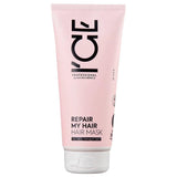 ICE Professional by Natura Siberica Repair My Hair Mask - Mascarilla reparadora intensiva para cabello dañado - Con cedro siberiano y PRO-queratina - 200 ml Naty Shop Mascarilla Cabello Teñido 200 Ml (1 pack)