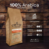 COFFEE CRUISE Sweet Brazil Brasilianische Kaffeebohnen 1kg - Mittlere Röstung - Aroma Kakao und Schokolade - Für All Kaffeemaschinen - 100% árabe