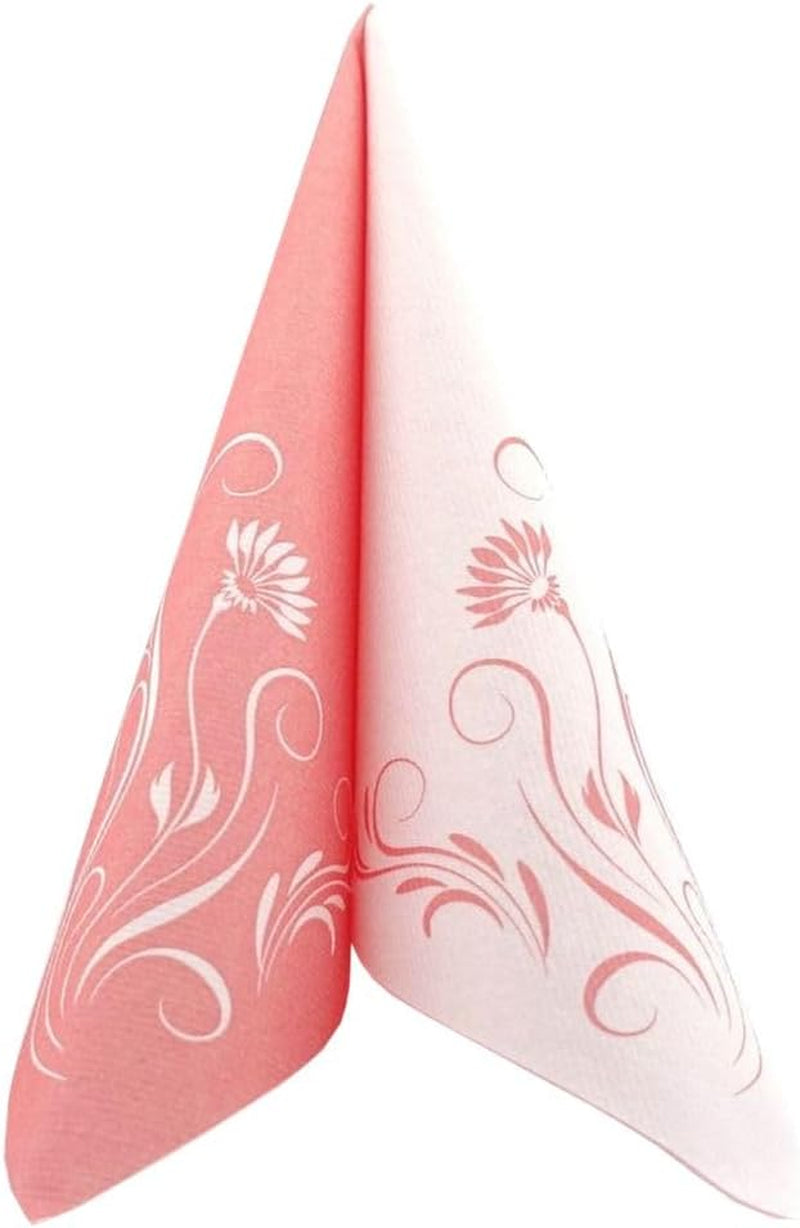 Appartina Elegantia Servilletas Airlaid Tipo Tela 40X40 Cm, Servilleta de Boda de Alta Calidad, Servilletas de Boda Tipo Tela Servilletas Desechables para Diversas Ocasiones (Rosa Oscuro)