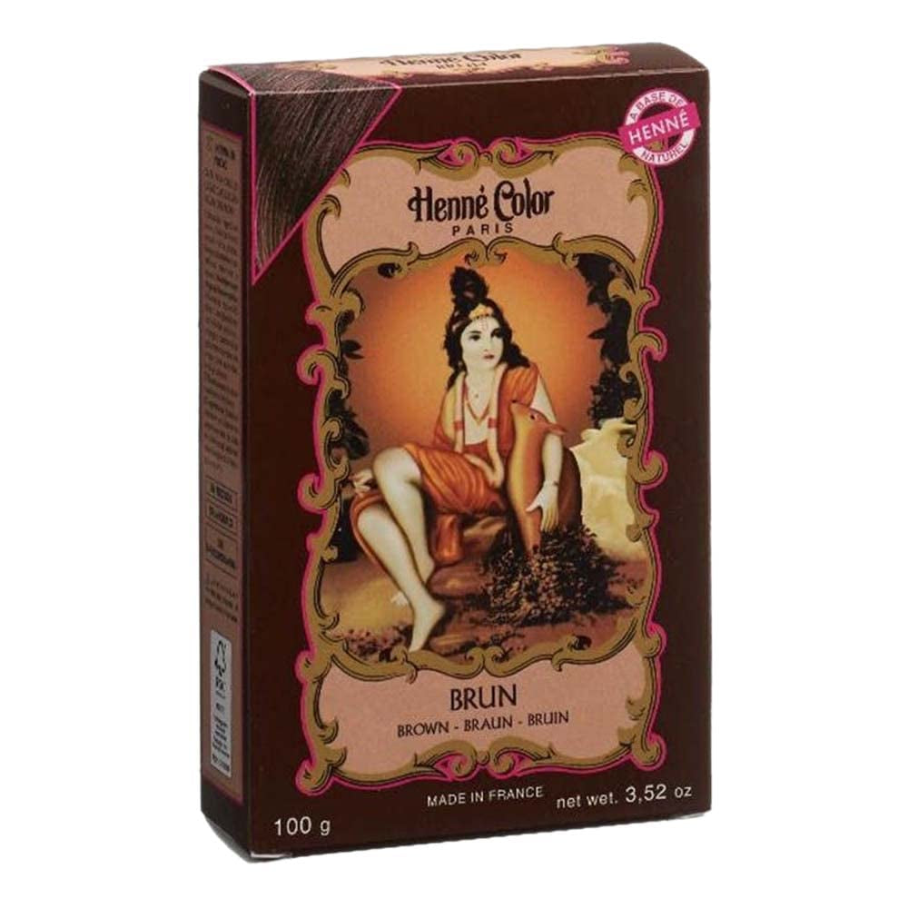 Henné Color Henna Polvo Cobre 100 g Naty Shop tinte para el cabello castaño negro 100 G (1 paquete)