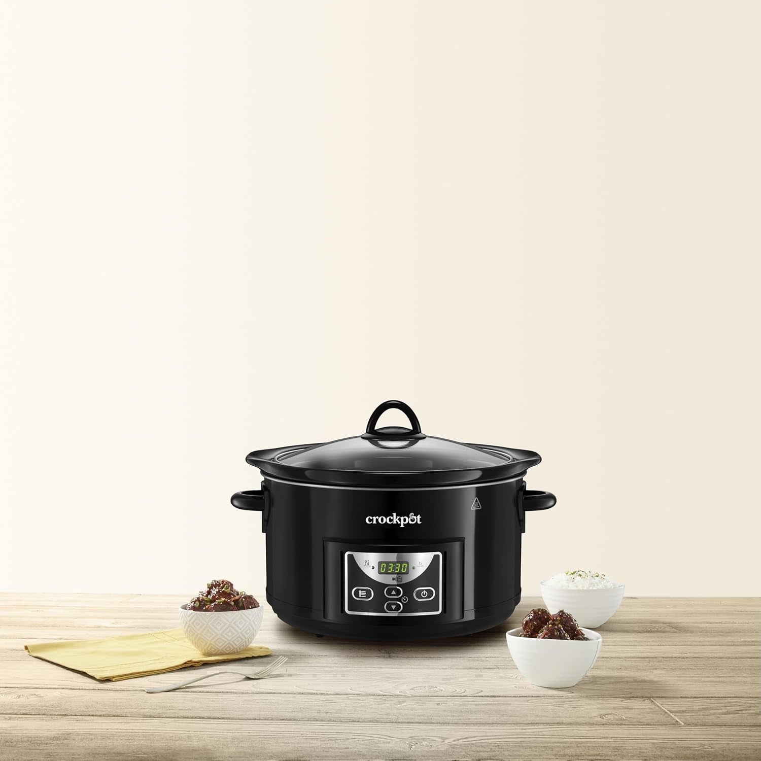 Olla de cocción lenta Crock-Pot, 4,7 litros Olla de cocción lenta Naty Shop