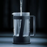 Cafetera Bodum CREMA (sistema French Press, filtro permanente de acero inoxidable, tapa de seguridad, 0,5 litros) negra