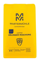 Martermühle Aßlinger Mischung Kaffeebohnen 1kg I Arábica I Sabores: Haselnuss, Leichte Würze, Schokolade I Ganze Kaffee-Bohnen schonend geröstet, säurearm
