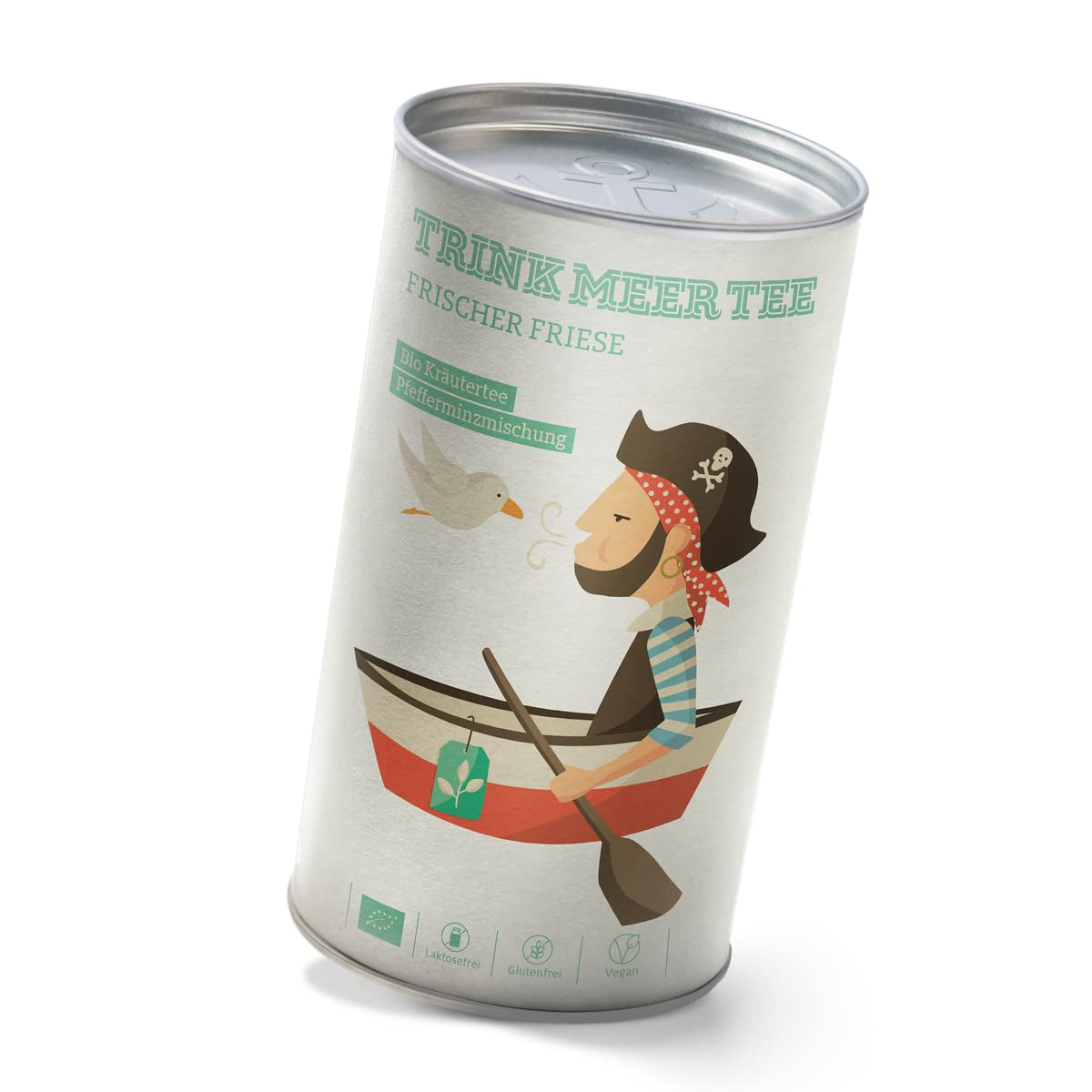 Beba más té FRISCHER FRIESE - Té de hierbas orgánico | Mezcla de menta | Té de menta orgánico | Té a granel en caja de té | Regalo I 50 G