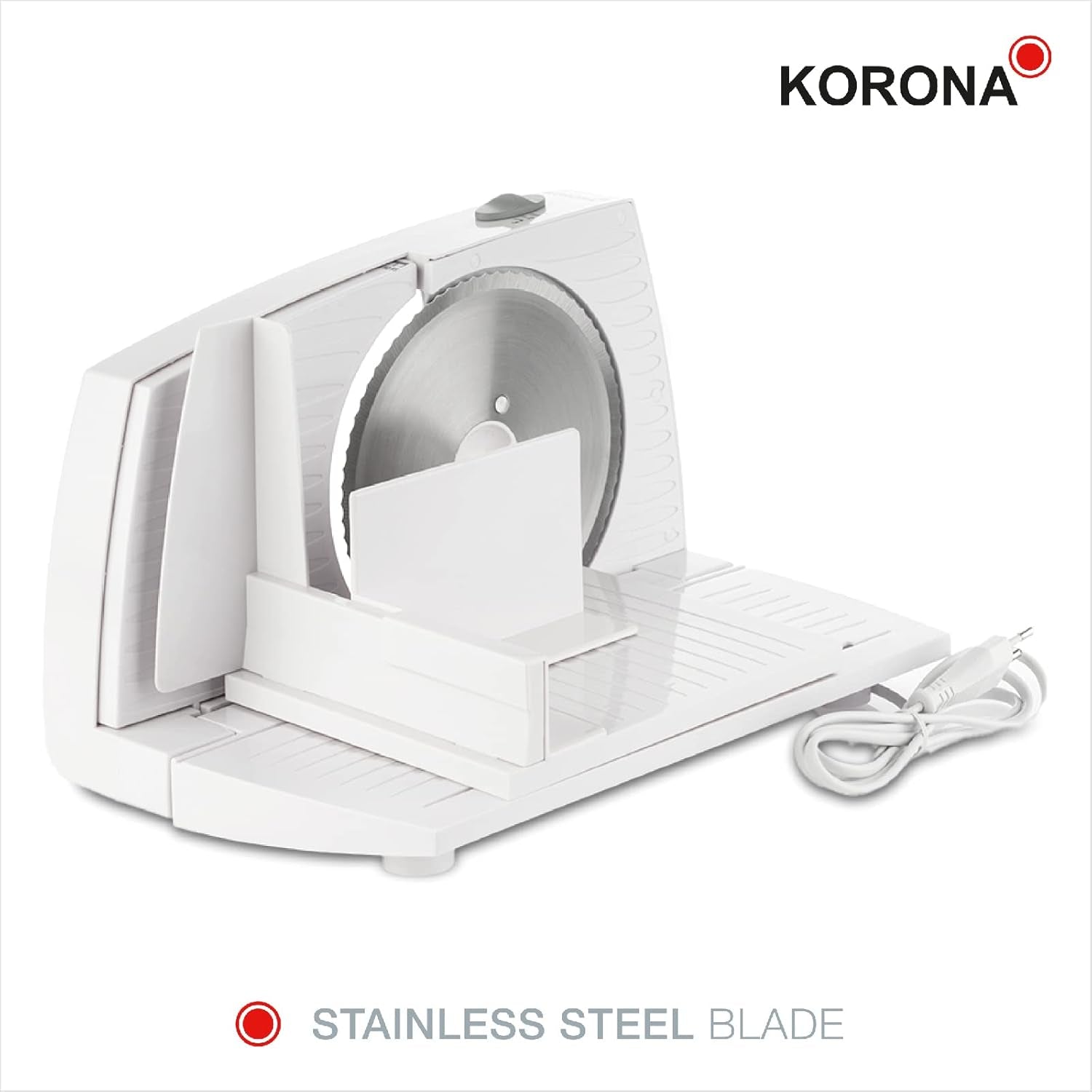 Korona 25500 Cortadora multifuncional, ancho de corte regulable, hoja de acero inoxidable Ralladores y Rebanadores Naty Shop