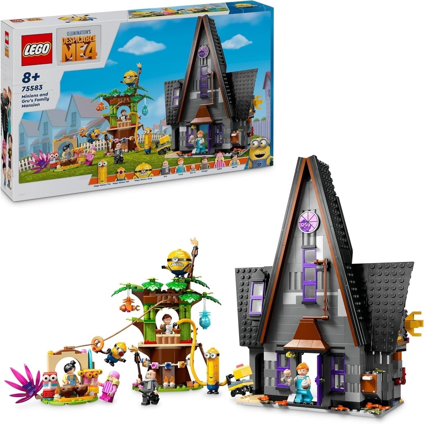 LEGO I - Simply Incorregible 4 Villa familiar de Gru y Minions I - Set de juego de 4 películas Simply Incorregible, juguete para niños, regalo para niños y niñas de 8 años en adelante 75583 Juegos de construcción Beuche den LEGO-Store Default Title