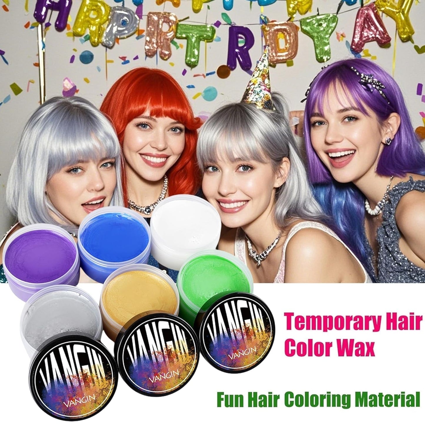Tinte Capilar Temporal Verde, Tono de Cabello para Peinar para Hombres Mujeres, Pomada Capilar Natural, Cera para Tinte Capilar para Fiesta, Cosplay y Halloween, Navidad, Tinte Capilar Temporal en Crema (100g, Verde) Naty Shop Tinte Capilar