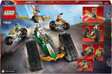 LEGO NINJAGO Ninja Team Combi Caterpillar Set 4 en 1 con planeador, coche de carreras y 2 motocicletas y 6 minifiguras Regalo para niños y niñas Ninja Toy 71820 Juegos de construcción Besuche den LEGO-Store