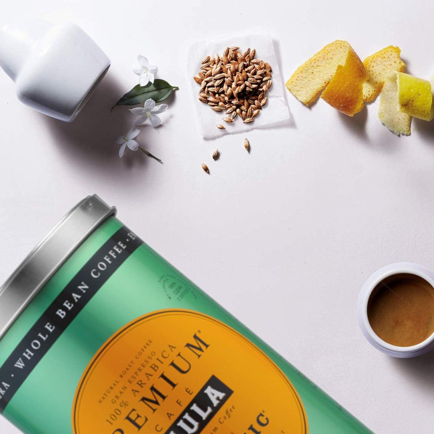 Café Saula premium en grano, paquete de 2 cajas x 500g. 100% Arábica orgánico