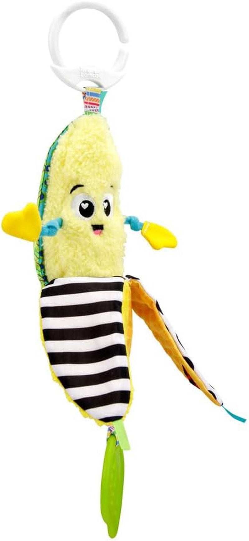 LAMAZE Bea the Banana, Cochecito con Clip y Cochecito para Recién Nacido, Juguete Sensorial para Bebé con Colores y Sonidos, Juguete de Desarrollo para Niños y Niñas de 0 a 24 Meses, Amarillo Juguetes para Bebé Naty Shop