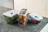 ZWILLING FRESH & SAVE CUBE Box, Tamaño 2M, Caja de Almacenamiento Modular y Apilable, Almacenamiento Hermético y Vaciable, Apto para Lavavajillas, Cajas de Almacenamiento de Alimentos Transparentes Naty Shop