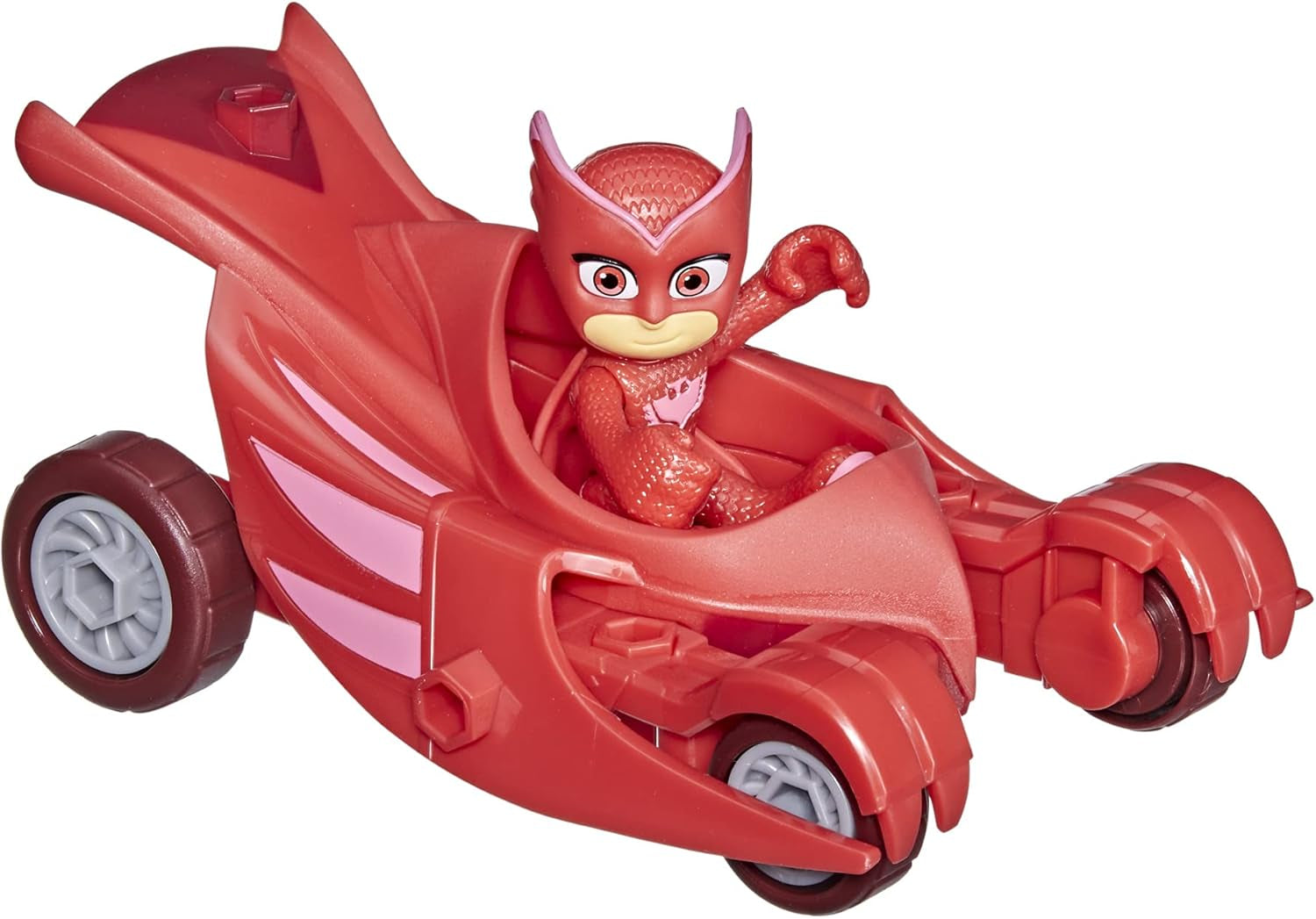 Juguete preescolar PJ Masks Owl Glider, vehículo de Eulette con figura de acción de Eulette para mayores de 3 años, embalaje reciclable, figuras de acción Naty Shop