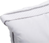 Gözze - Almohada con cojín interior 150G y tira climática, incluye bolsa de recambio, 40 X 80 Cm - Blanco Naty Shop almohadas estándar