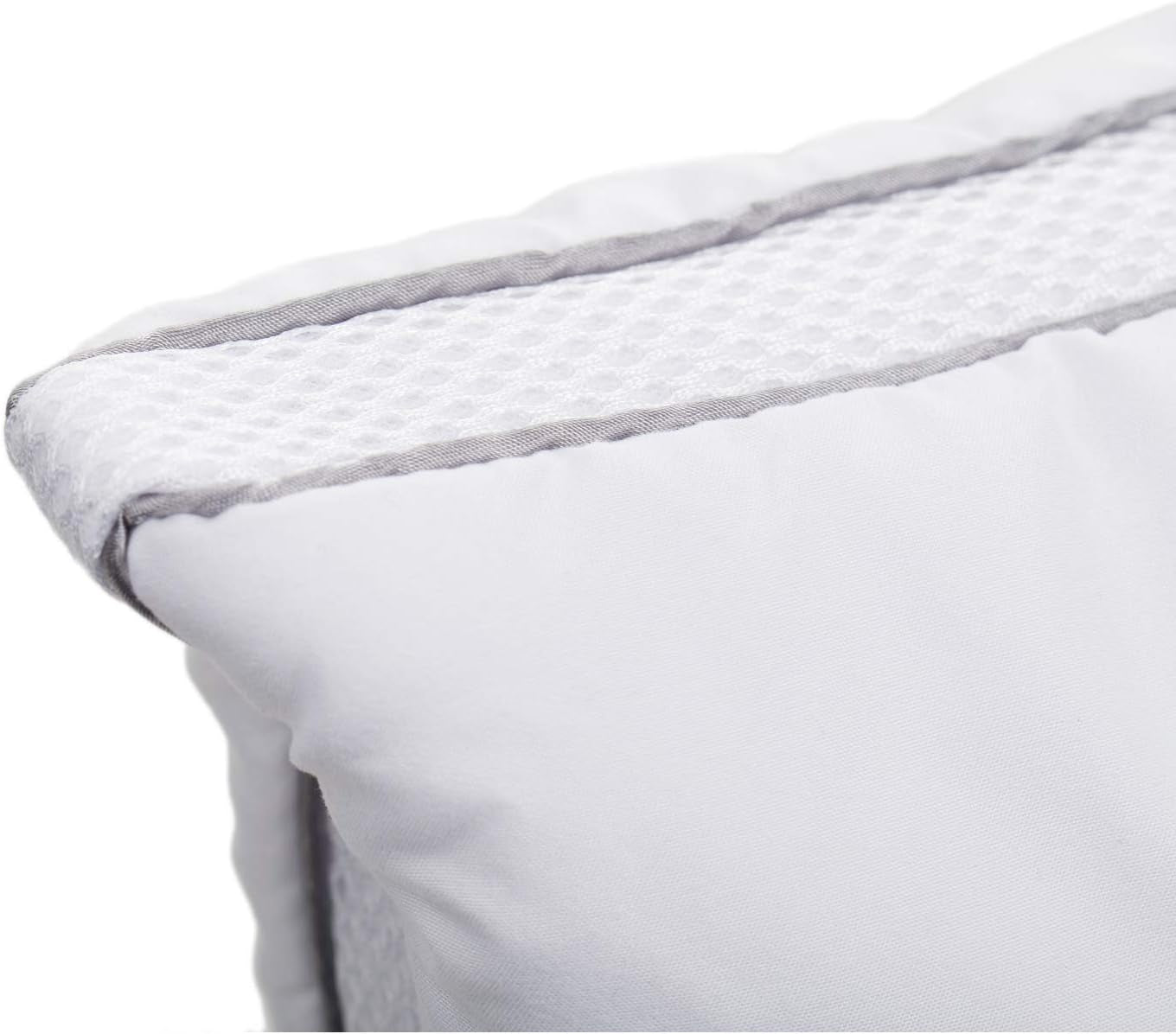 Gözze - Almohada con cojín interior 150G y tira climática, incluye bolsa de recambio, 40 X 80 Cm - Blanco Naty Shop almohadas estándar