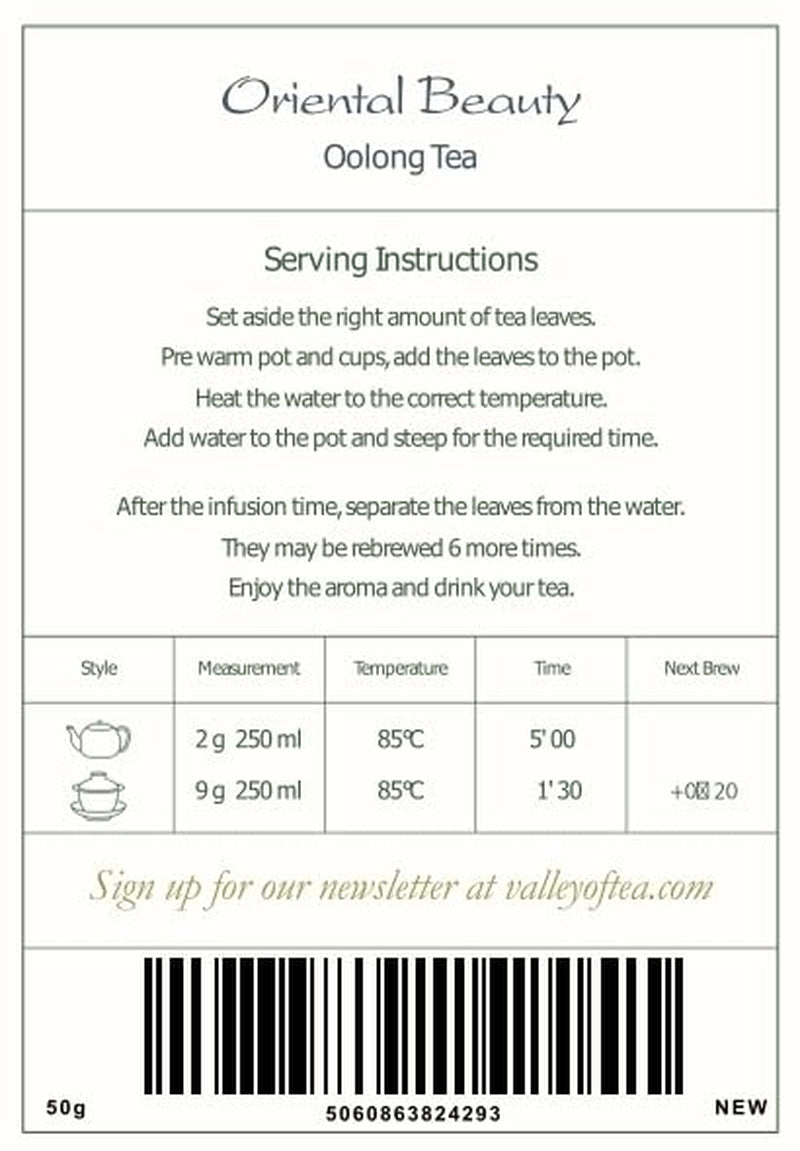 Belleza Oriental Té Oolong de Taiwán - Té Taiwanés Dongfang Meiren - Puntas Blancas Wu Long o Té Azul Té Wu Long Té Azul Oriental Té Azul Té Olong Té Olong Té Oolong Orgánico Té Olong