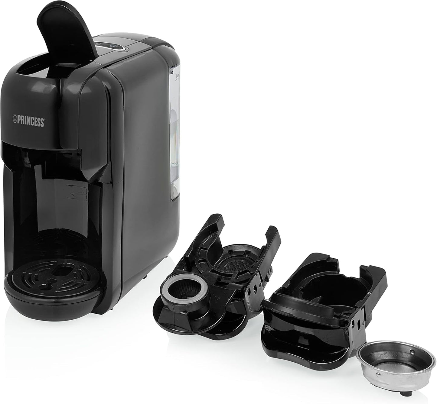 Princess Espressor 249452 – Para cápsulas Nespresso™, Dolce Gusto y ESE – Bomba italiana de 19 bar – 0,6 L – 1450 W