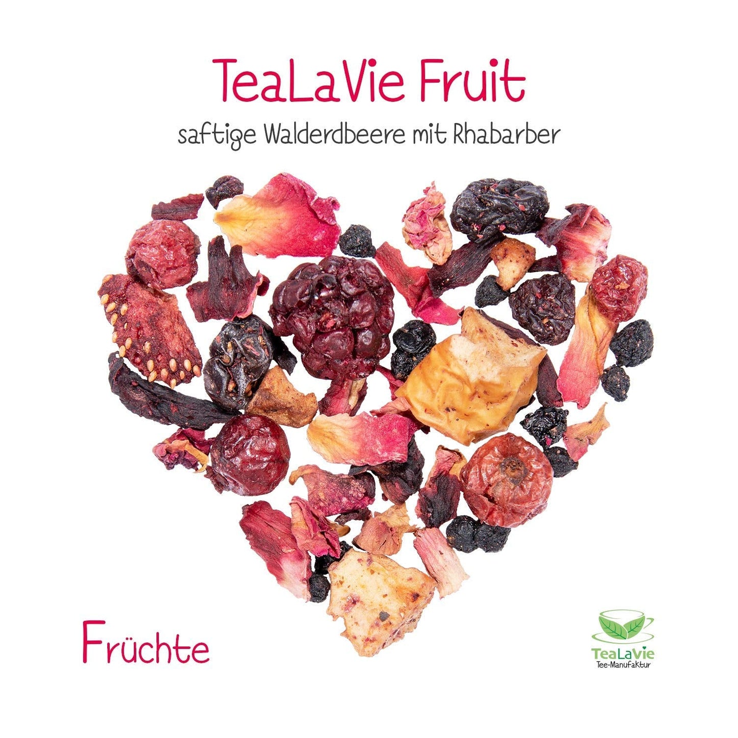 Tealavie - Té para niños sin azúcar - Fresas silvestres y ruibarbo (200 g) Tealavie Fruit - Té de frutas a granel