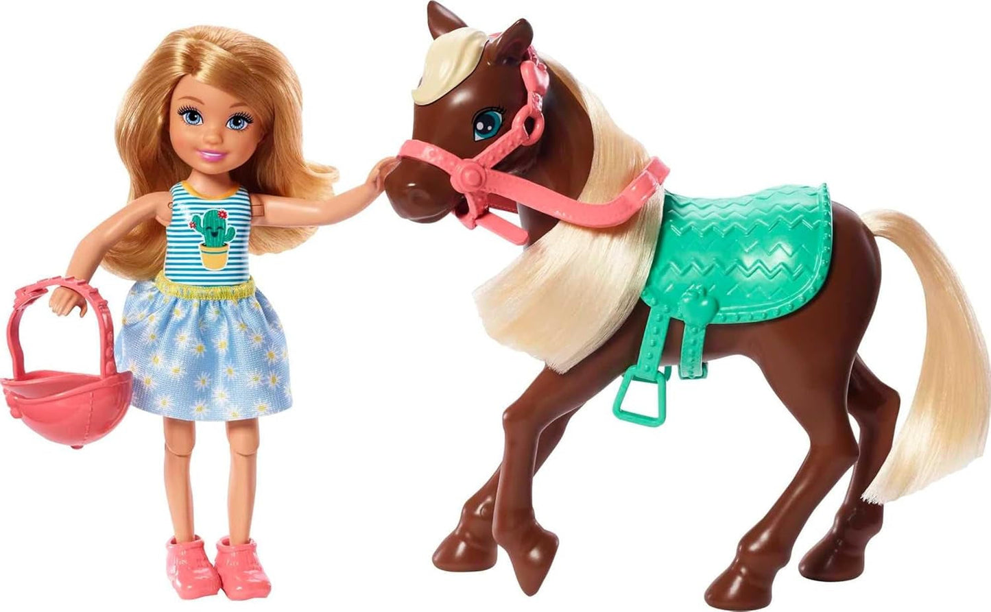 Barbie GHV78 - Juego Club Chelsea con muñeca y caballo, aprox. Rubia de 15 cm con ropa y complementos juguete regalo para niños de 3 a 7 años