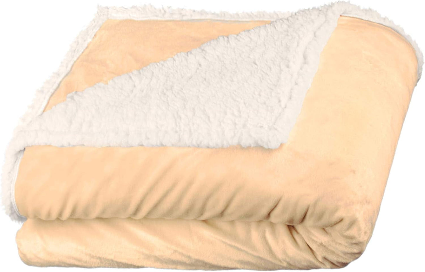 Aqua-Textil Manta mullida y acogedora, 150 x 200 cm, gris, blanco, melange, felpa, manta para la televisión, colcha, forro polar Sherpa, Oeko-Tex Ottawa, camas y mantas Besuche den aqua-textil-Store Beige Nature White Nicki, cómoda manta 150 x 200 cm