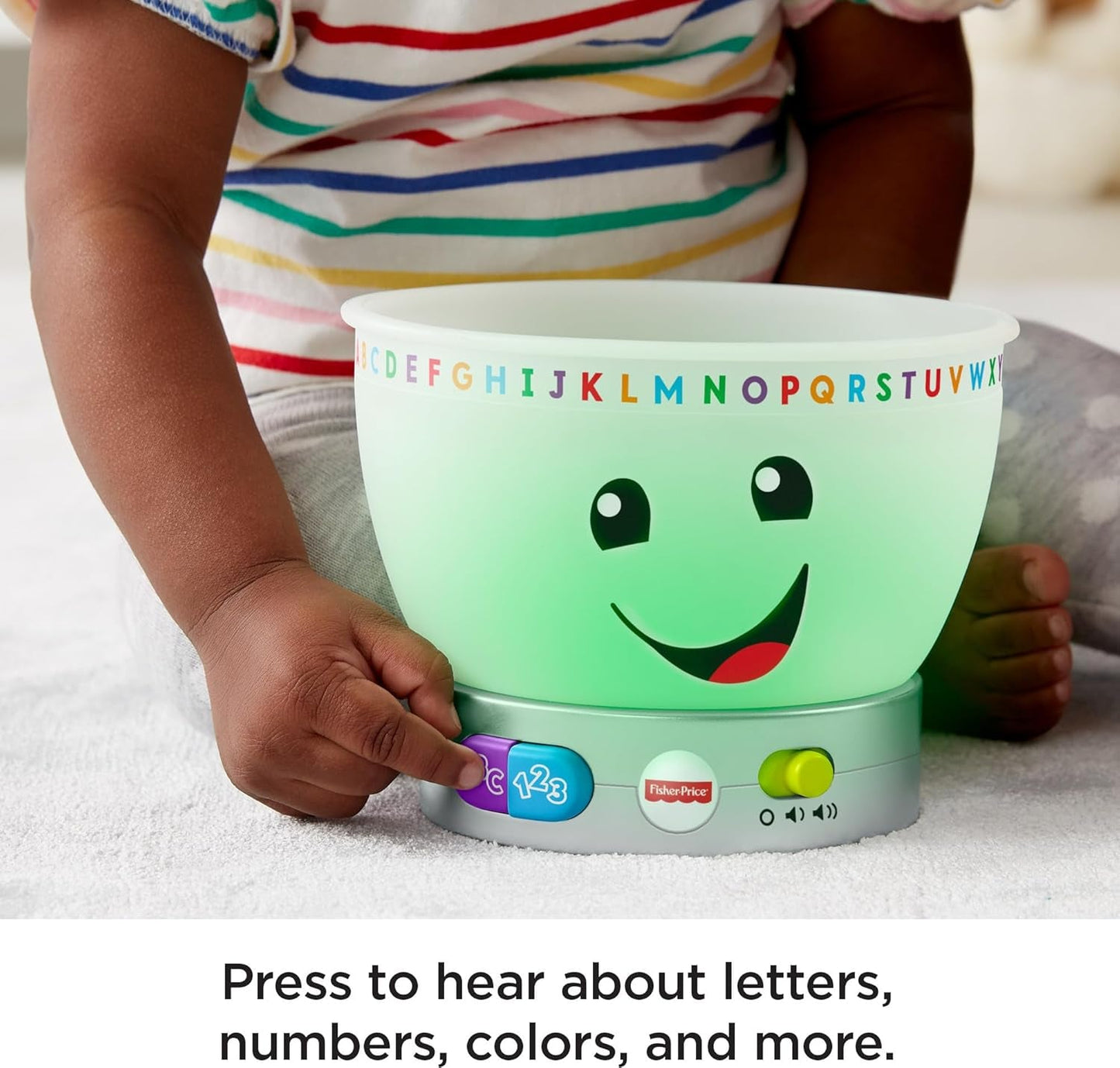 Fisher-Price Juguete Educativo para Bebés Laugh & Learn, Cuenco Mágico de Colores con Música y Luces para 6 Meses+, GJW20 Juguetes para Bebés Naty Shop