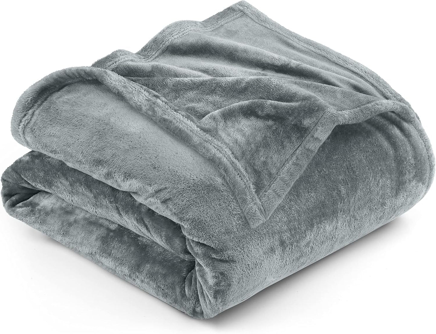 Utopia Ropa de cama Acogedora manta polar [228 x 228 cm, gris] Manta suave, ligera, cálida y esponjosa Manta cómoda y transpirable para cama, sofá, camas y mantas Besuche den Utopia Bedding-Store Gris ceniza 200 x 150 cm