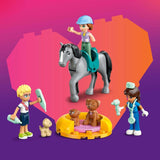 LEGO Friends Gabinete veterinario para caballos y mascotas, set de construcción y juego para juegos de rol imaginativos con 3 minifiguras y 5 figuras de animales, idea de regalo para niñas de 7 años 42651 Juegos de construcción Besuche den LEGO-Store