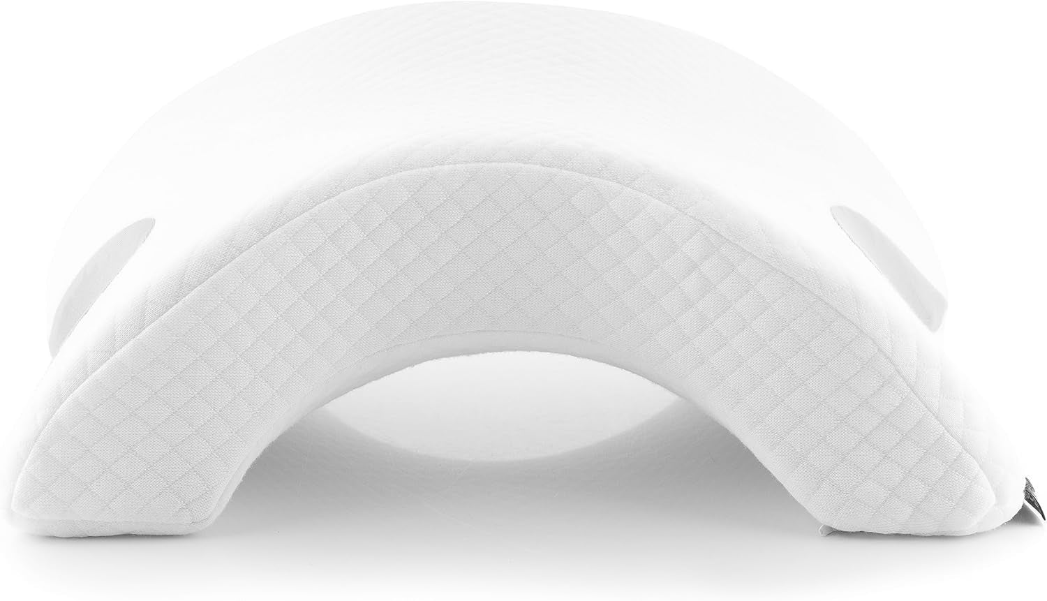 InnovaGoods - Almohada cervical viscoelástica para parejas, Diseño ergonómico para el relax en pareja, Viscoelástica para aliviar la presión, Funda desenfundable, Blanco, 36 x 12,5 x 30,5 cm, Viscoelástica