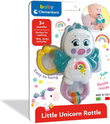 Clementoni 17778 - Sonajero Unicornio - Sonaglio Neonato Con Massaggiagengive, Giocattolo Bambini 3 Mesi, Rafforza Le Capacità Motorie E Sensoriali - Made in Italy Jucarii Bebe Naty Shop