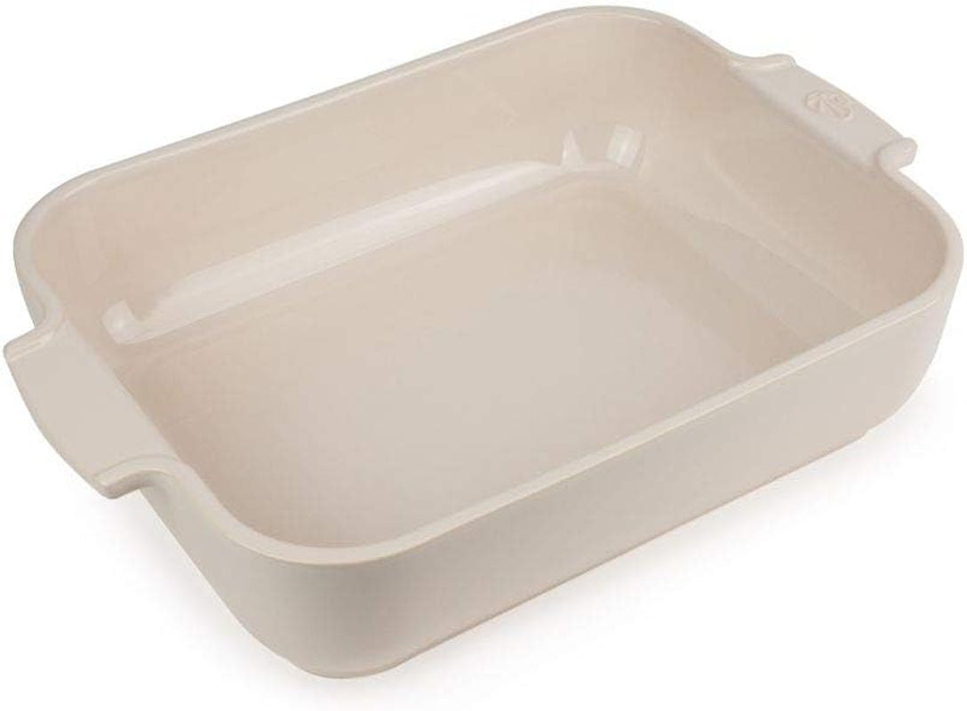 Peugeot Appolia Rechteckige Auflaufform Mit Griffen, Keramik, Schiefer / Grau, 7,2X31X21,7 Cm, Fassungsvermögen: Ca. 2 L, 60060 Moldes y bandejas para repostería Naty Shop Crudo
