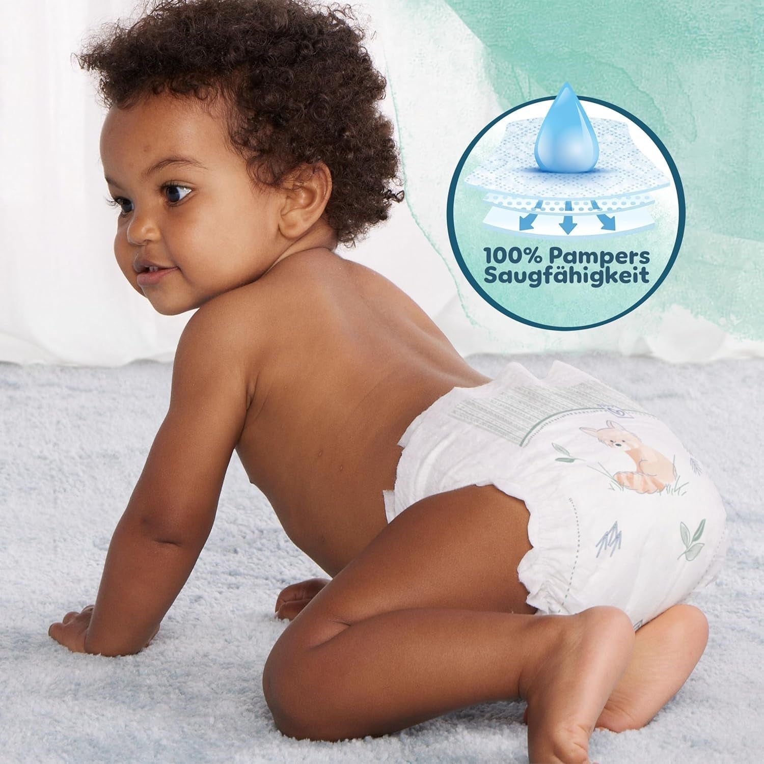Pañales Pampers Harmony talla 1, 180 pañales, 2kg-5kg, protección suave para la piel con protección 100% Pampers