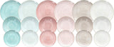Juego de vajilla Pepper Bamboo para 6 personas, 18 piezas, porcelana, multicolor