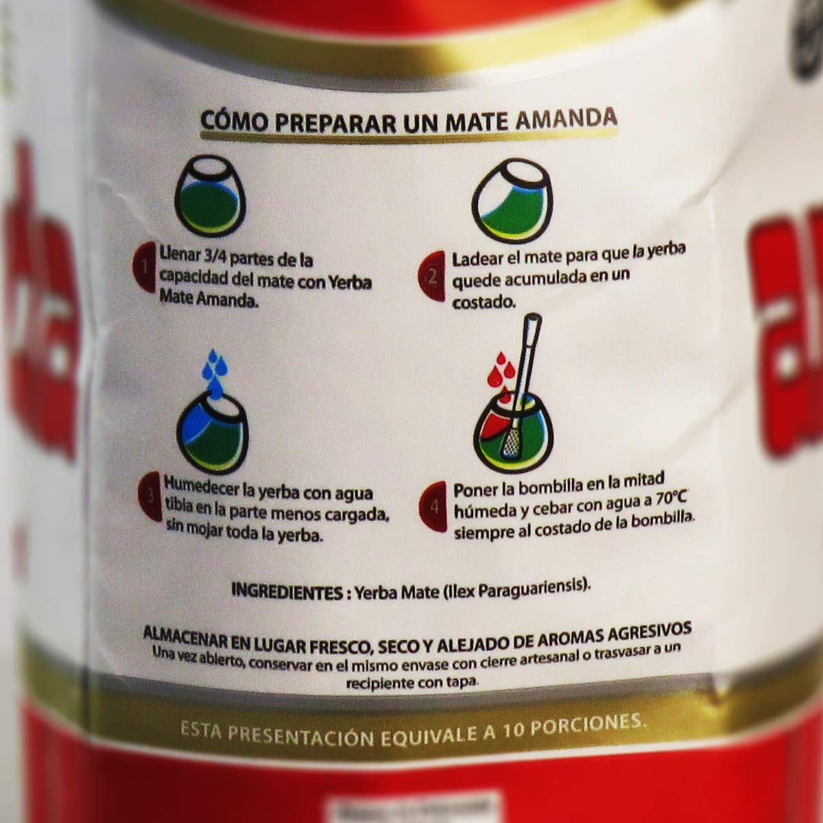 Elaborada Té Yerba Mate 500G | Té Mate Tradicional | Té Yerba Mate Elaborada Con Palo Hojas Sueltas 0,5 Kg