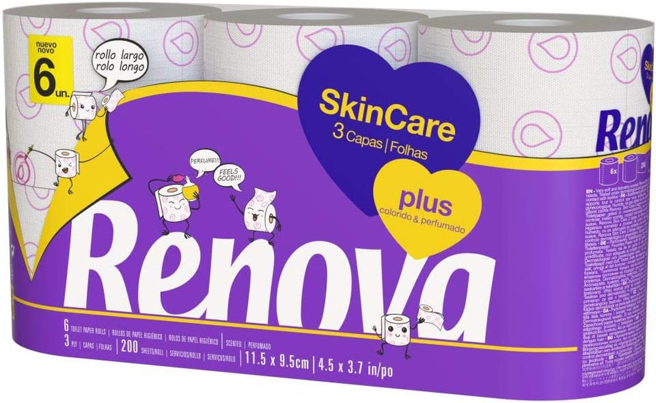 FORNOR RENOVA 67125 CUIDADO DE LA PIEL PERFUMADO PAPEL HIGIÉNICO RENOVA