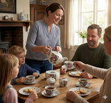 Servicio de té de rosas de té de Frisia Oriental